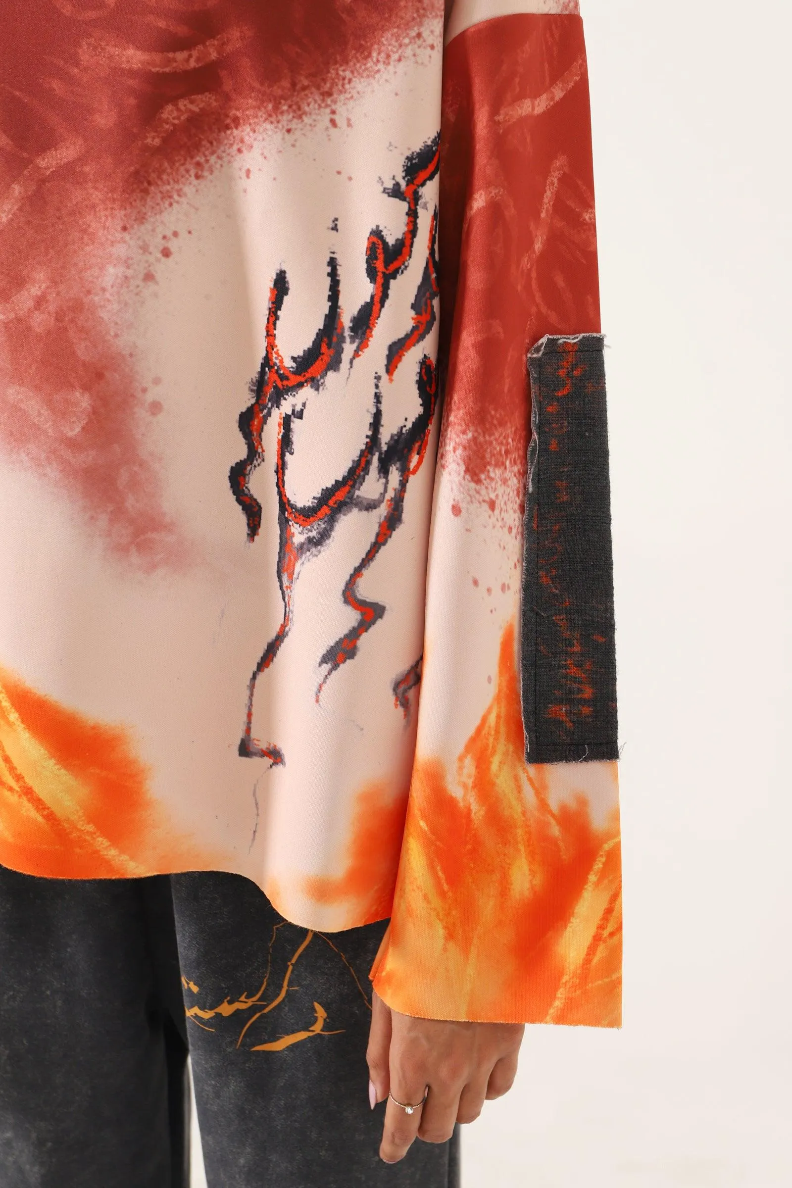 "THIS IS LIFE" ABSTRACT HOODIE