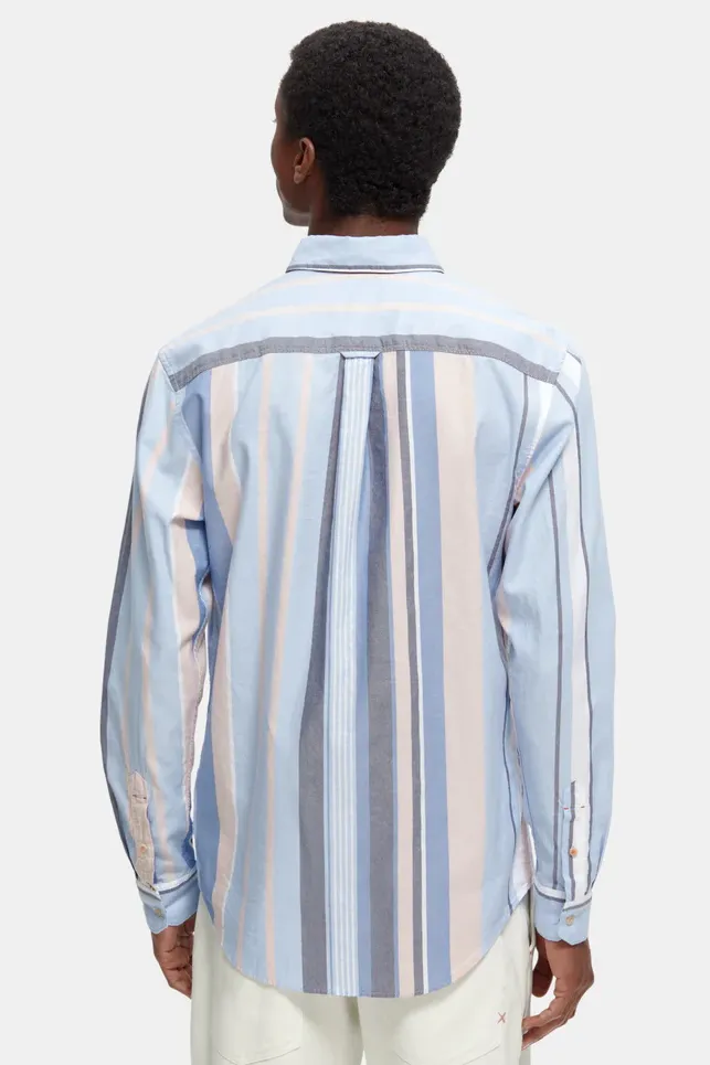 S&S L/S SHIRT STRIPED OXFORD 167378