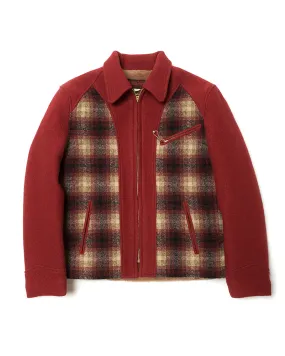 Scarlet Contrast Sports Jacket