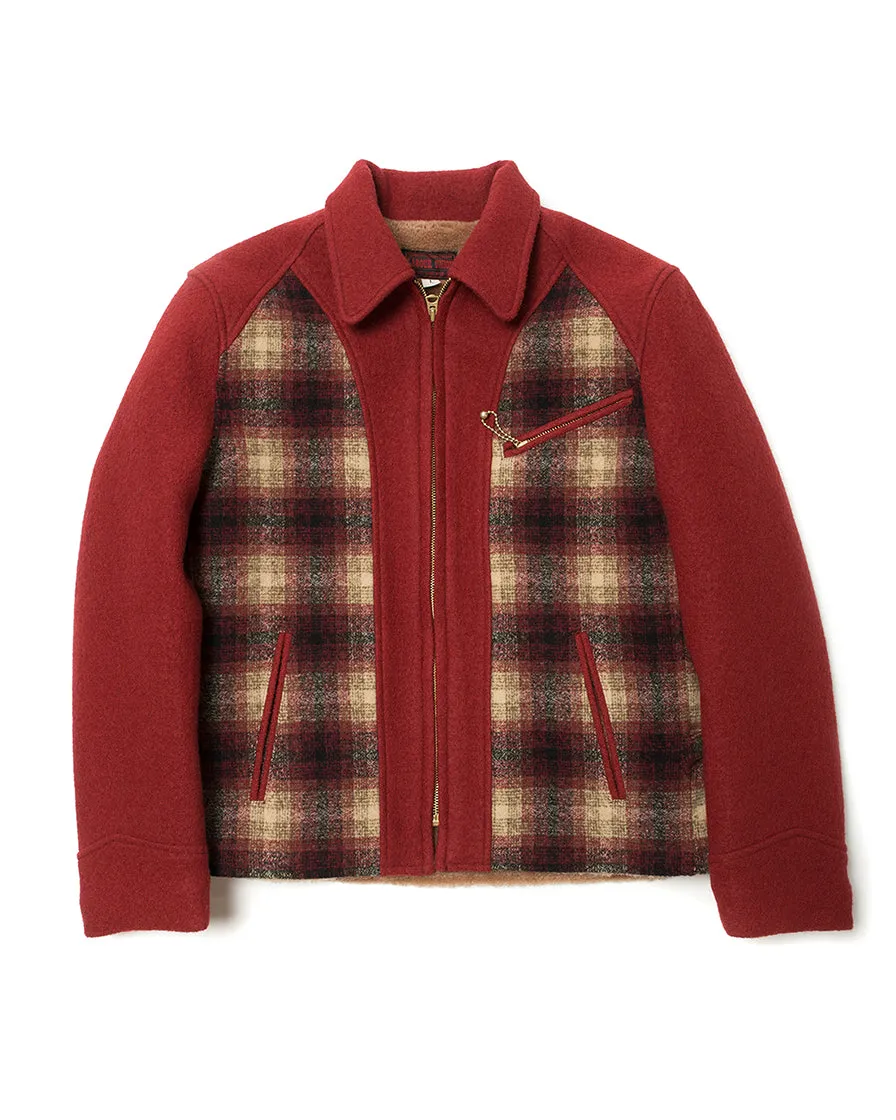Scarlet Contrast Sports Jacket