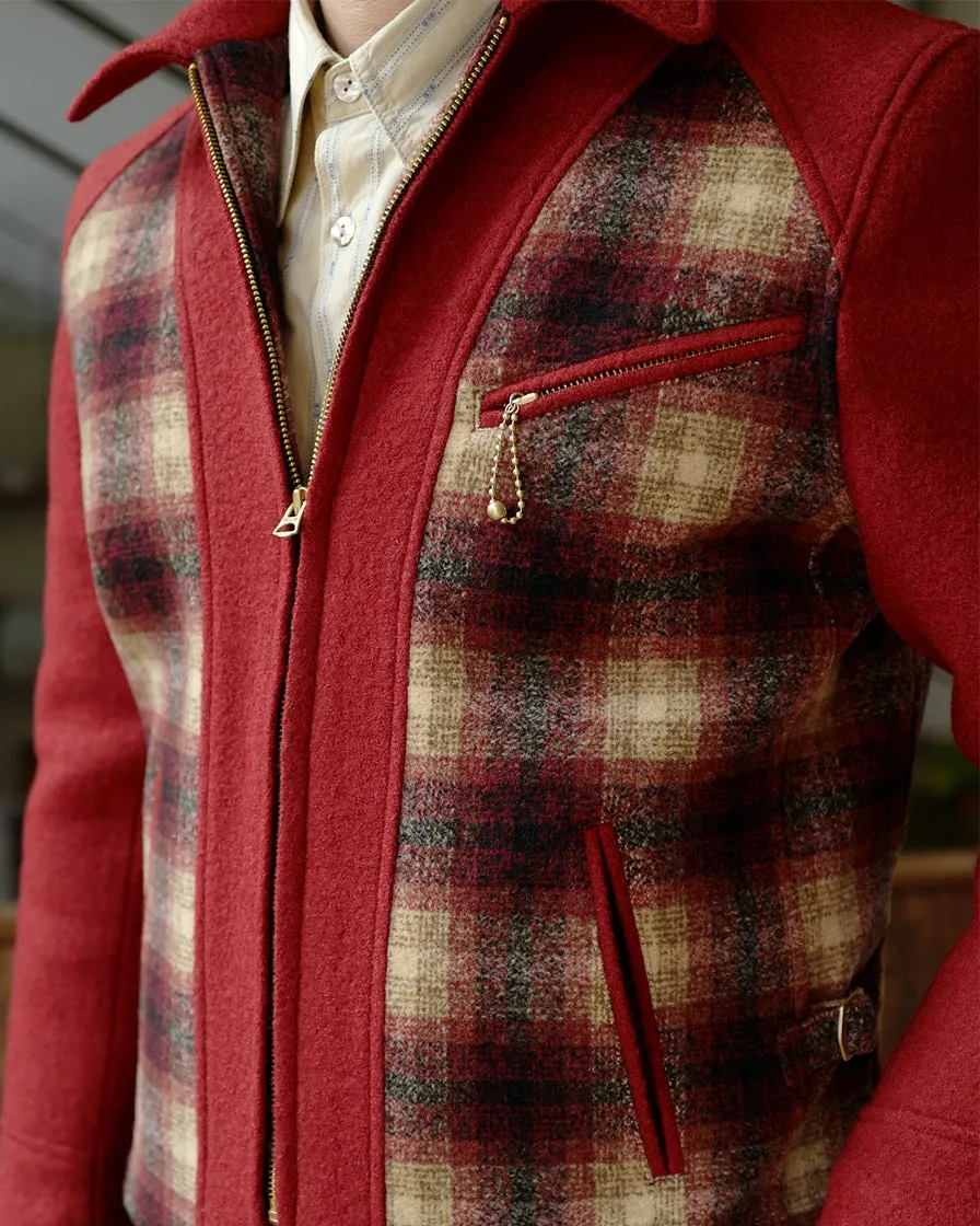 Scarlet Contrast Sports Jacket