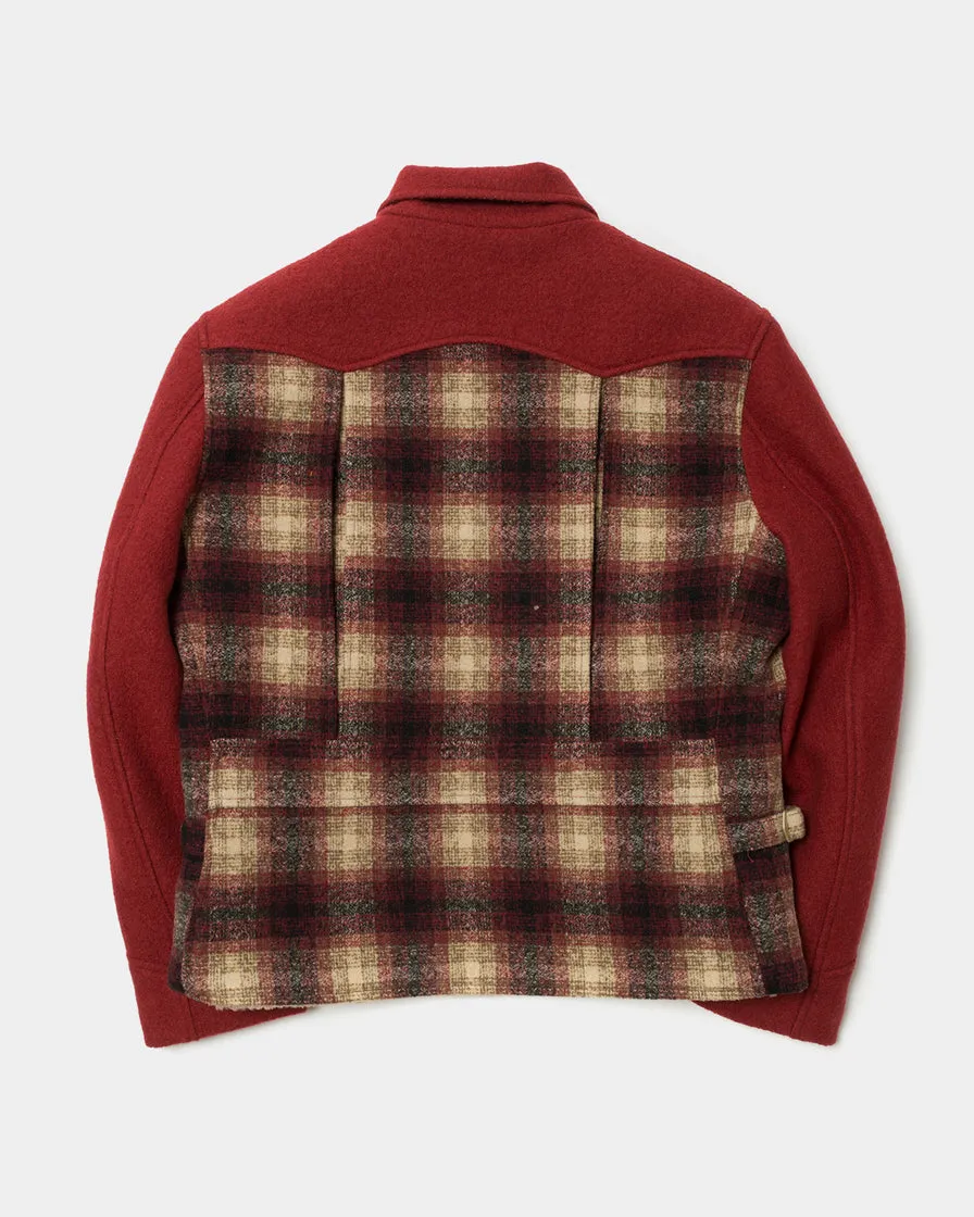 Scarlet Contrast Sports Jacket