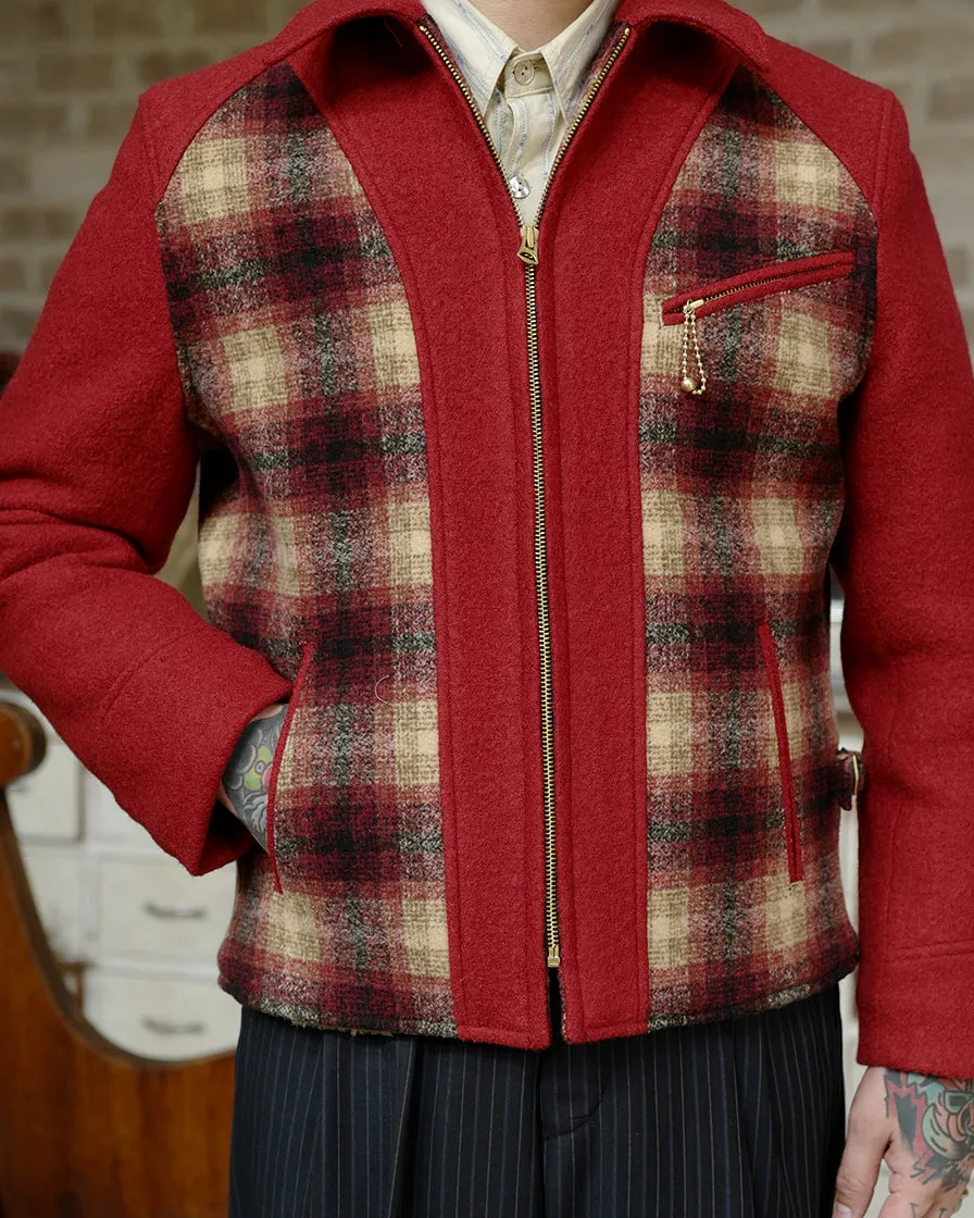Scarlet Contrast Sports Jacket
