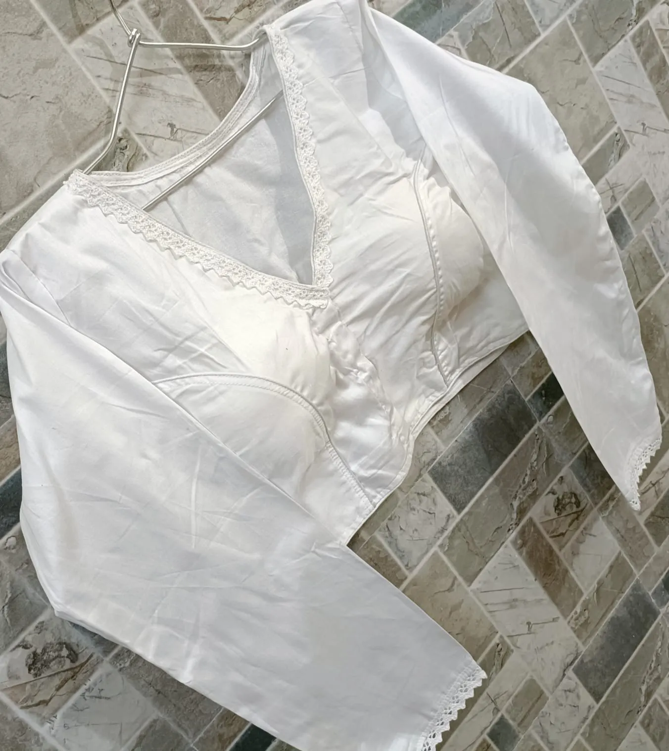 TANYA-3 COTTON SILK BLOUSE