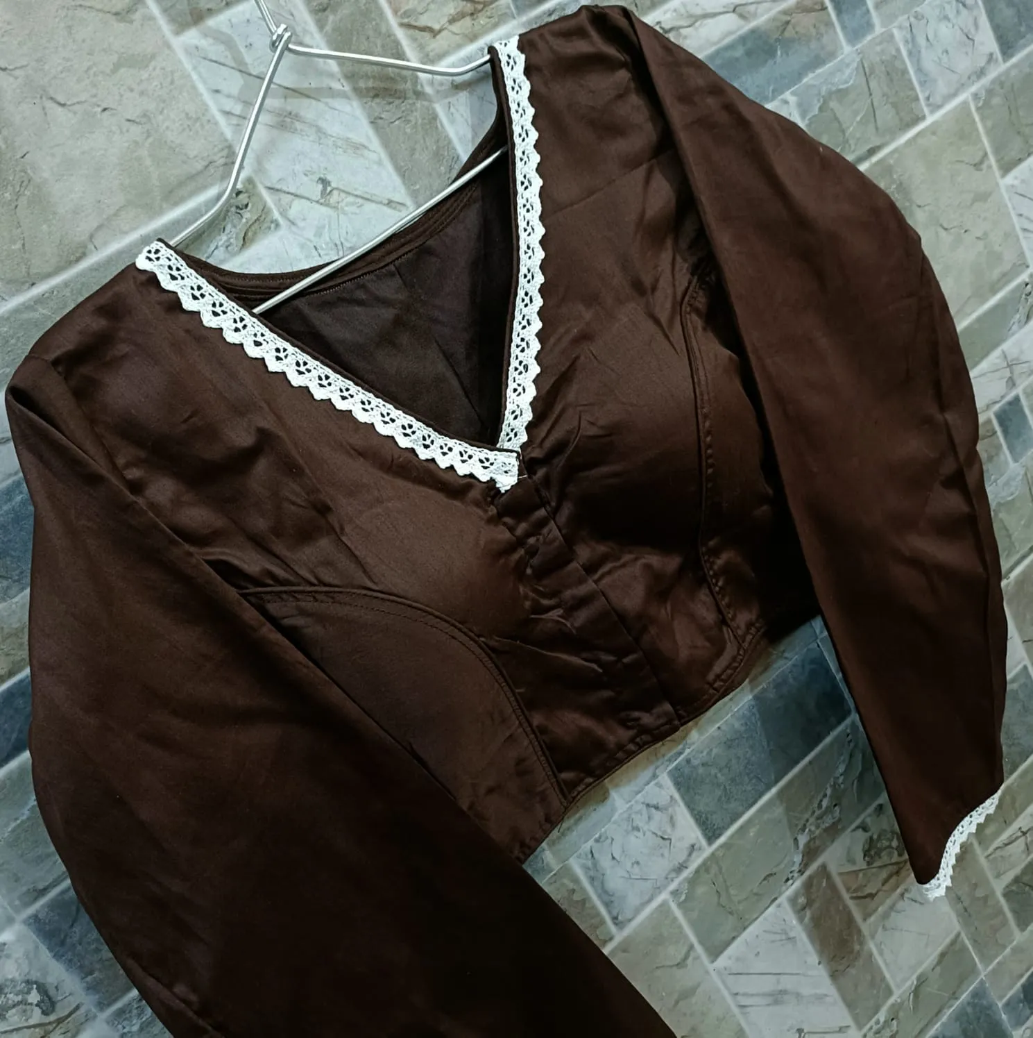 TANYA-3 COTTON SILK BLOUSE