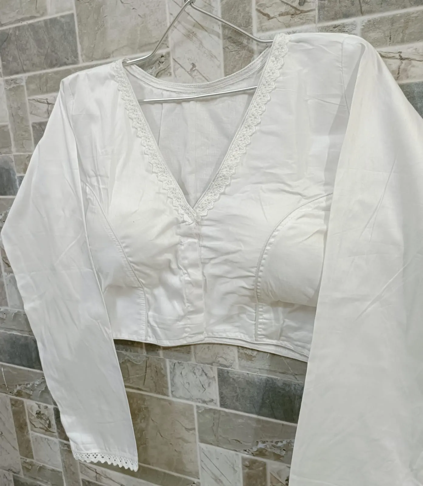 TANYA-3 COTTON SILK BLOUSE