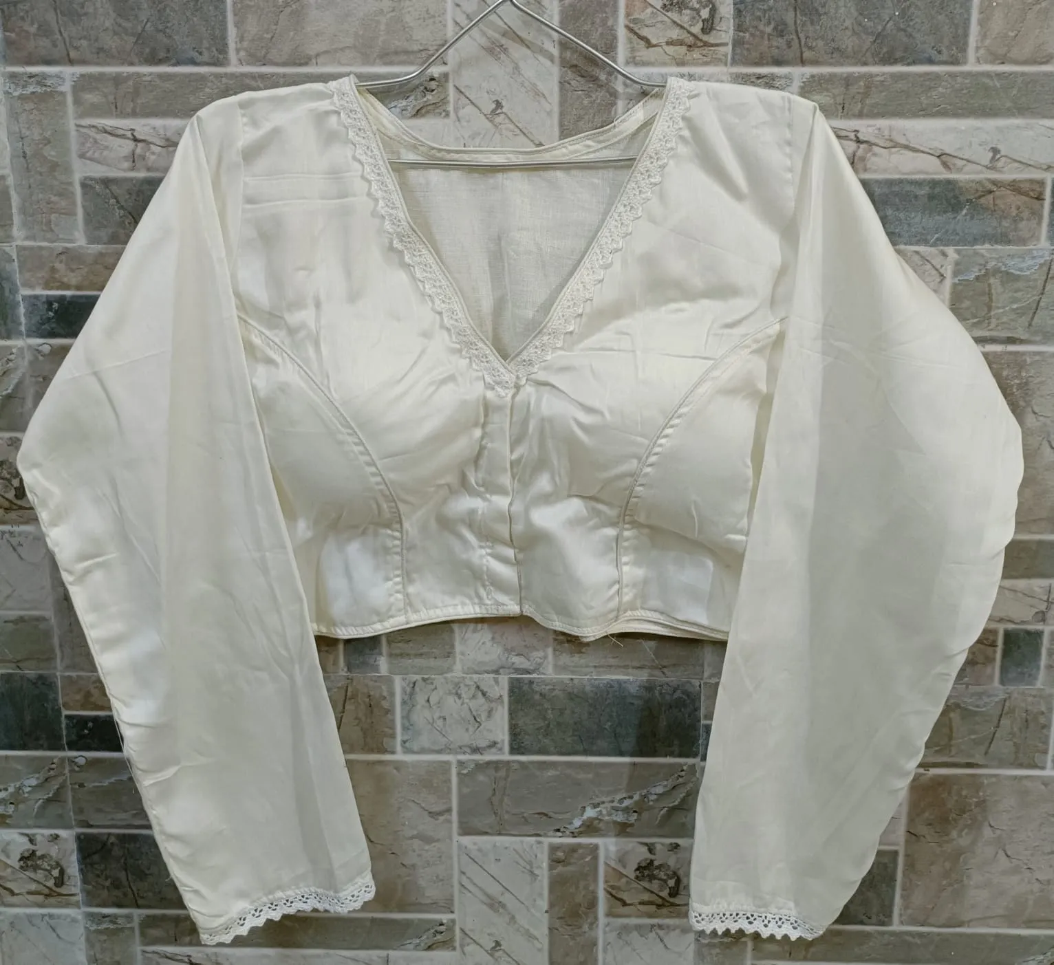 TANYA-3 COTTON SILK BLOUSE