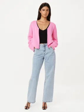 The Bell Sleeve Zip Up Sweater in Orchid