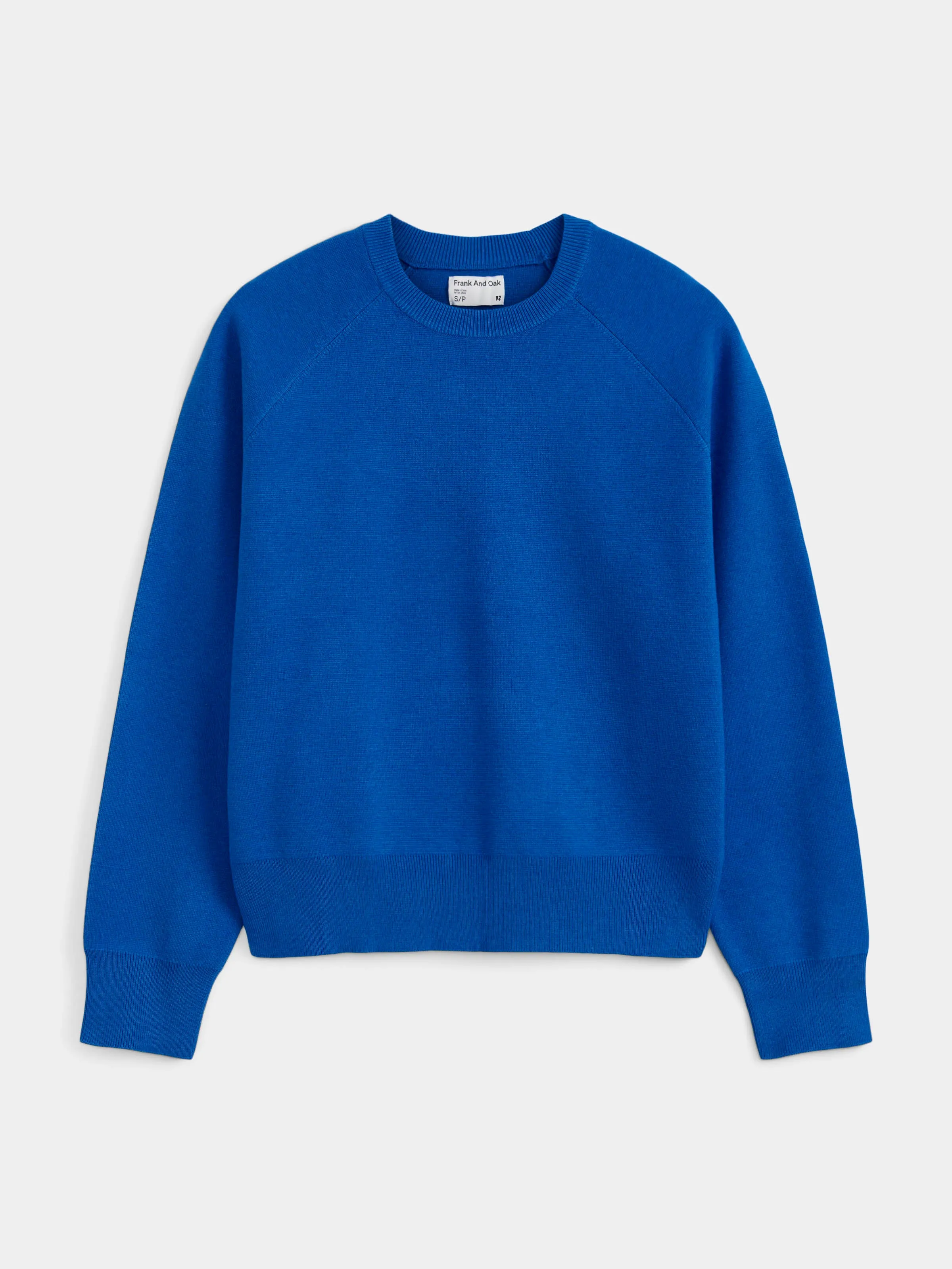 The Compact Raglan Sweater in Nautical Blue