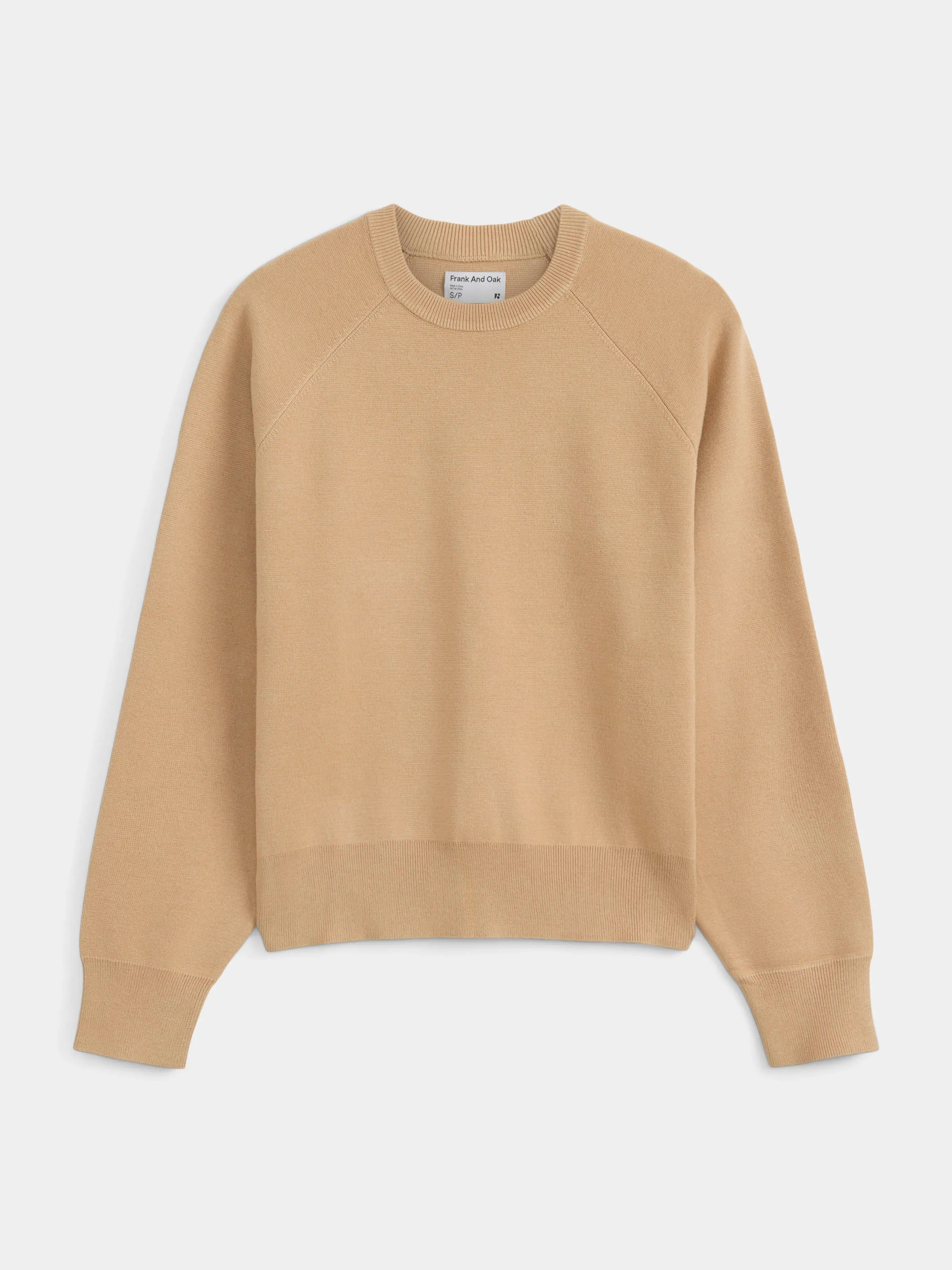 The Compact Raglan Sweater in Sandstone