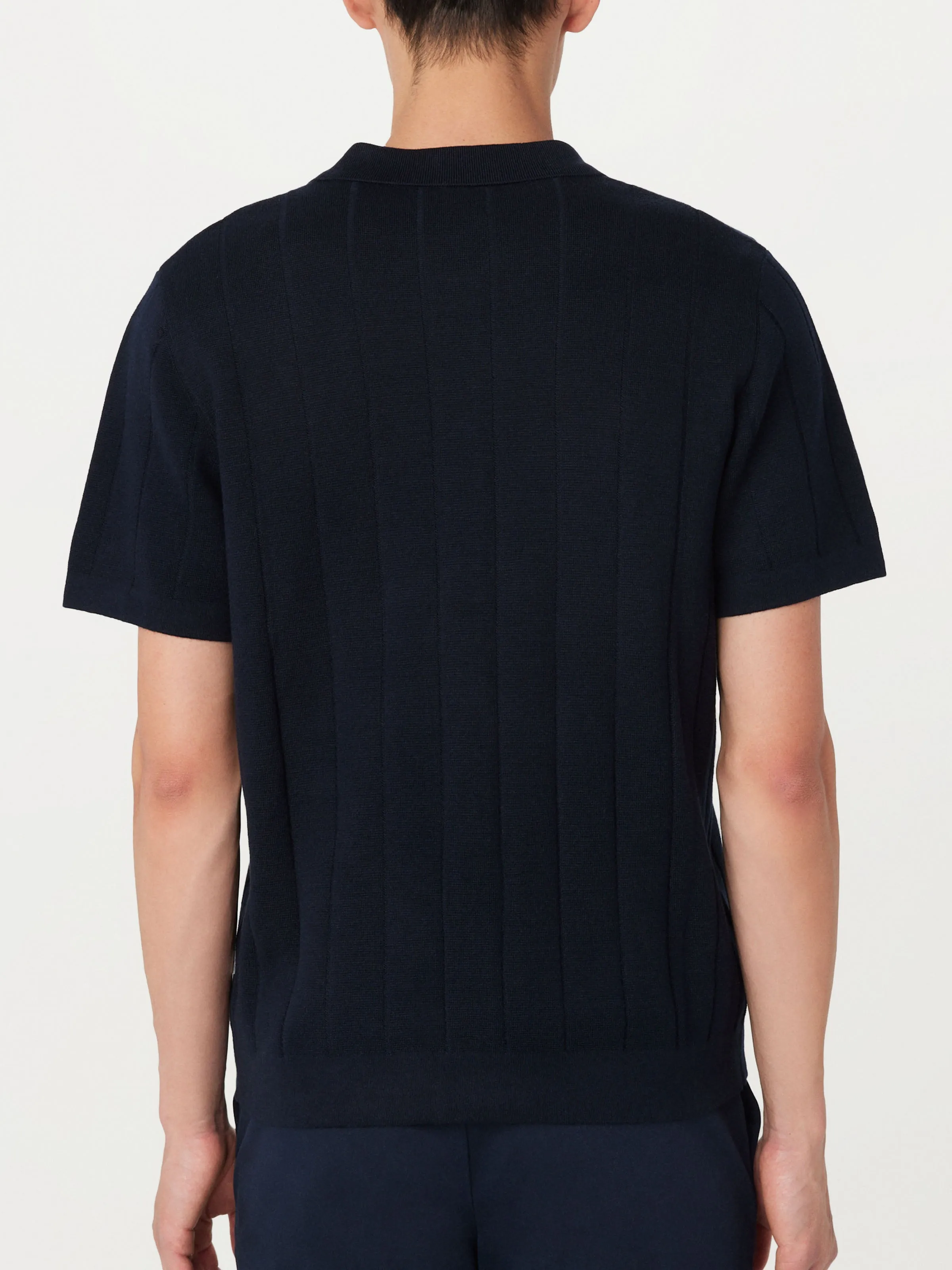 The Knit Button Up Polo in Green