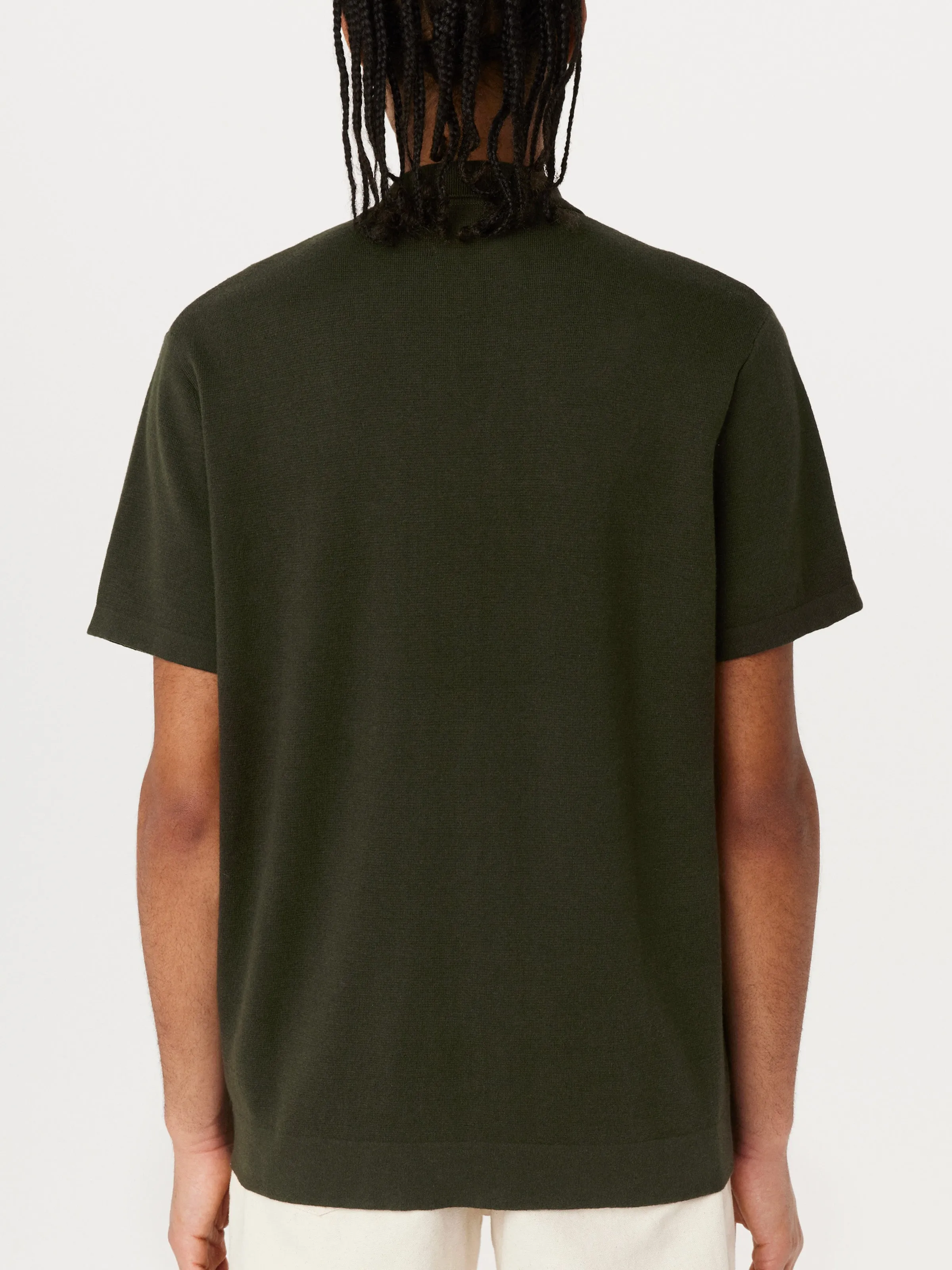 The Short Sleeve Sweater Shirt in Rosin