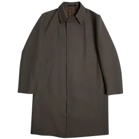 Trevira Tabby Weave Balmacaan Coat