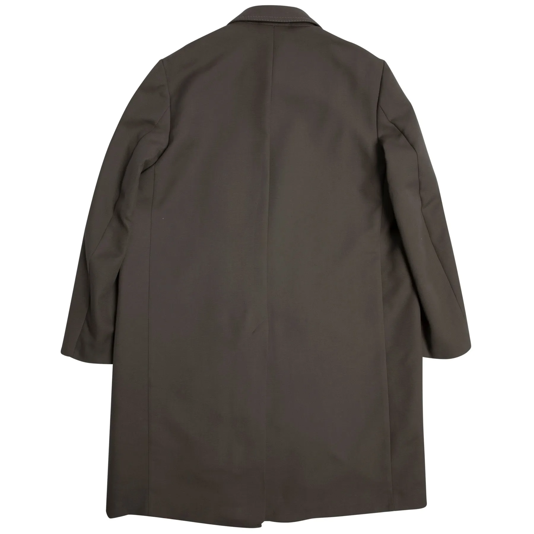 Trevira Tabby Weave Balmacaan Coat