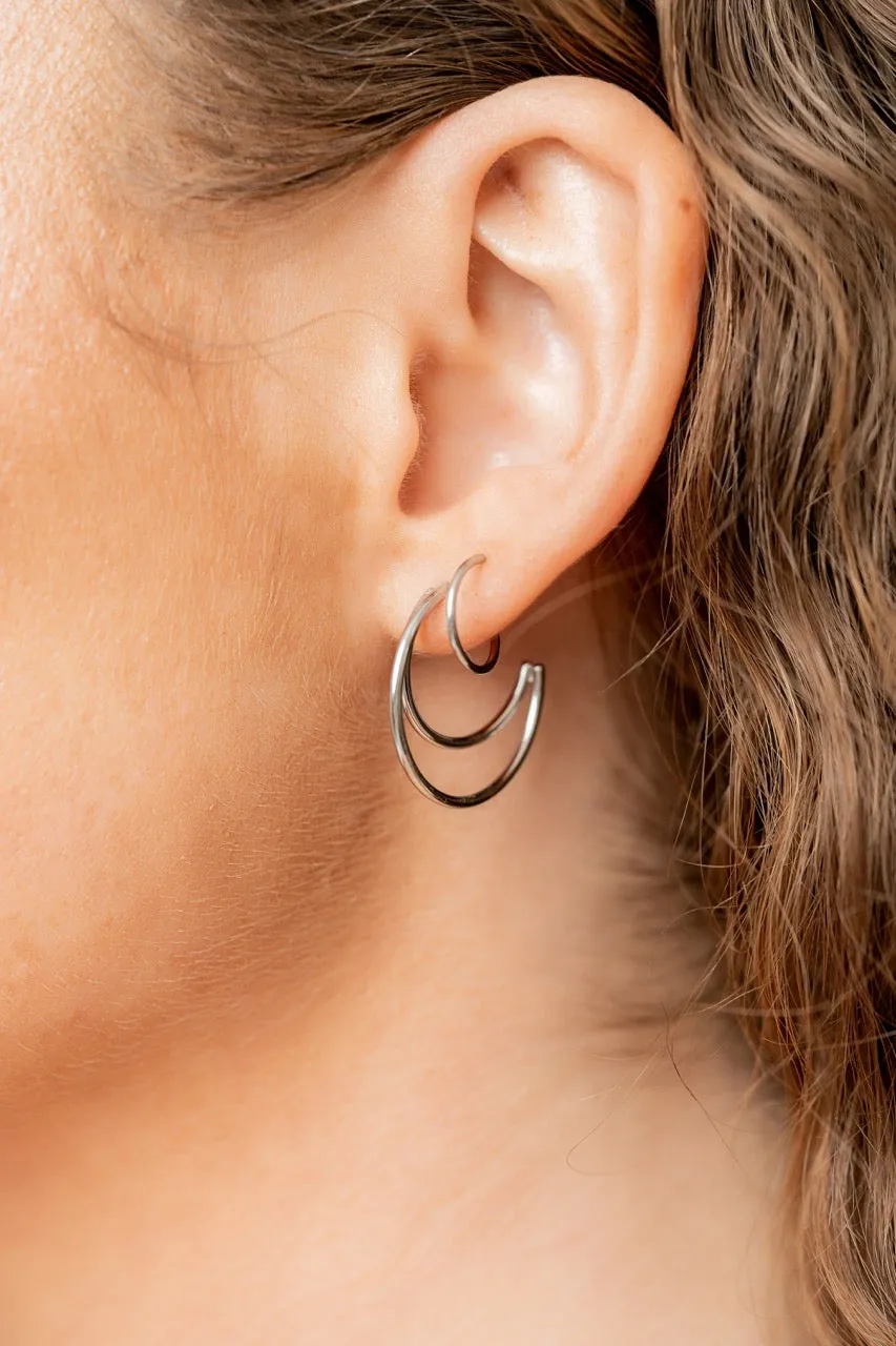 Triple Moon Double Twist Hoop