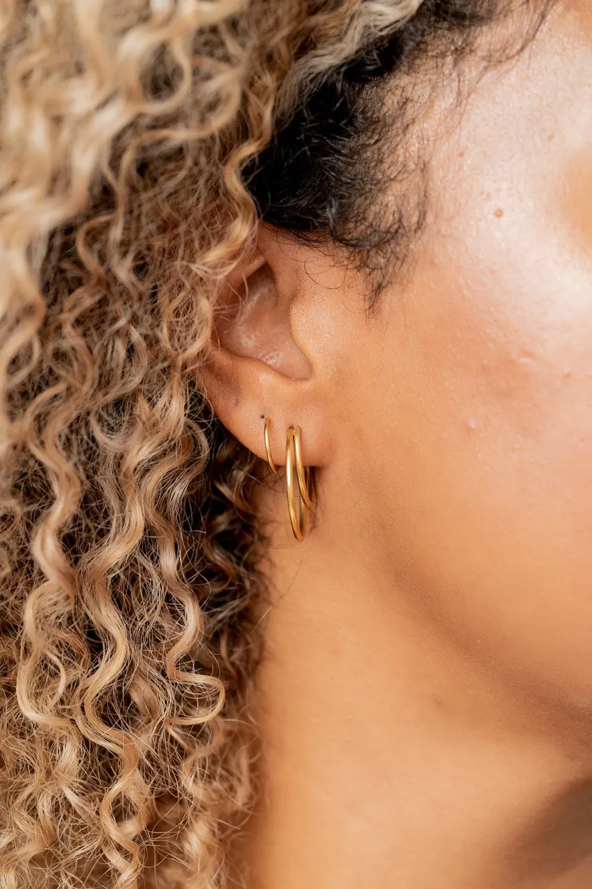 Triple Moon Double Twist Hoop