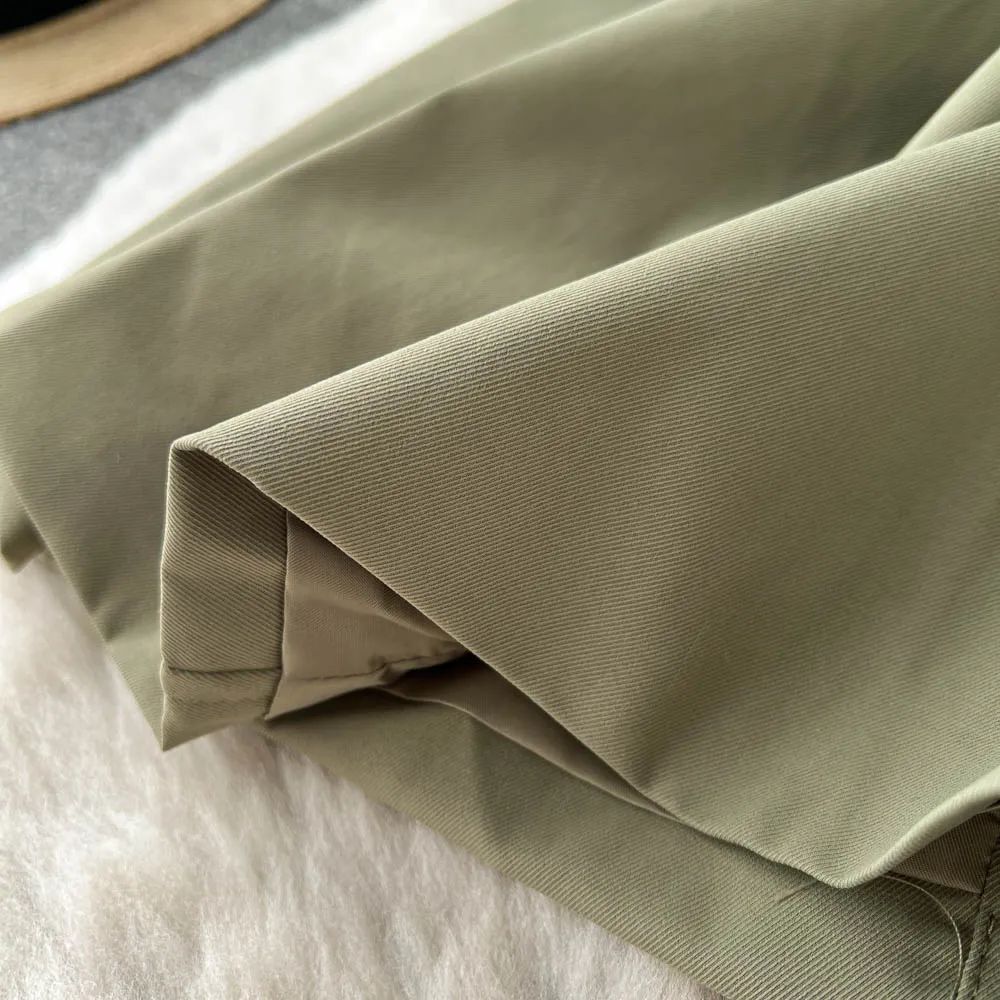 Vintage Suit Collar Trench Coat