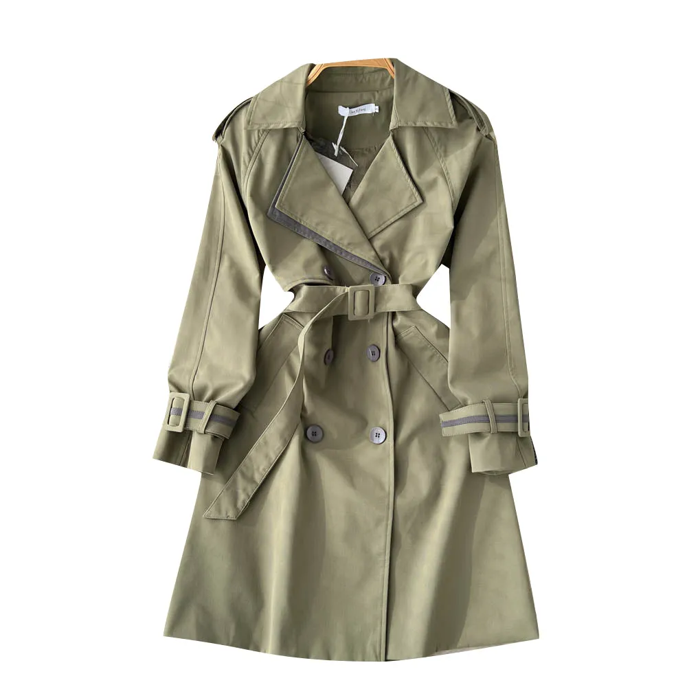 Vintage Suit Collar Trench Coat