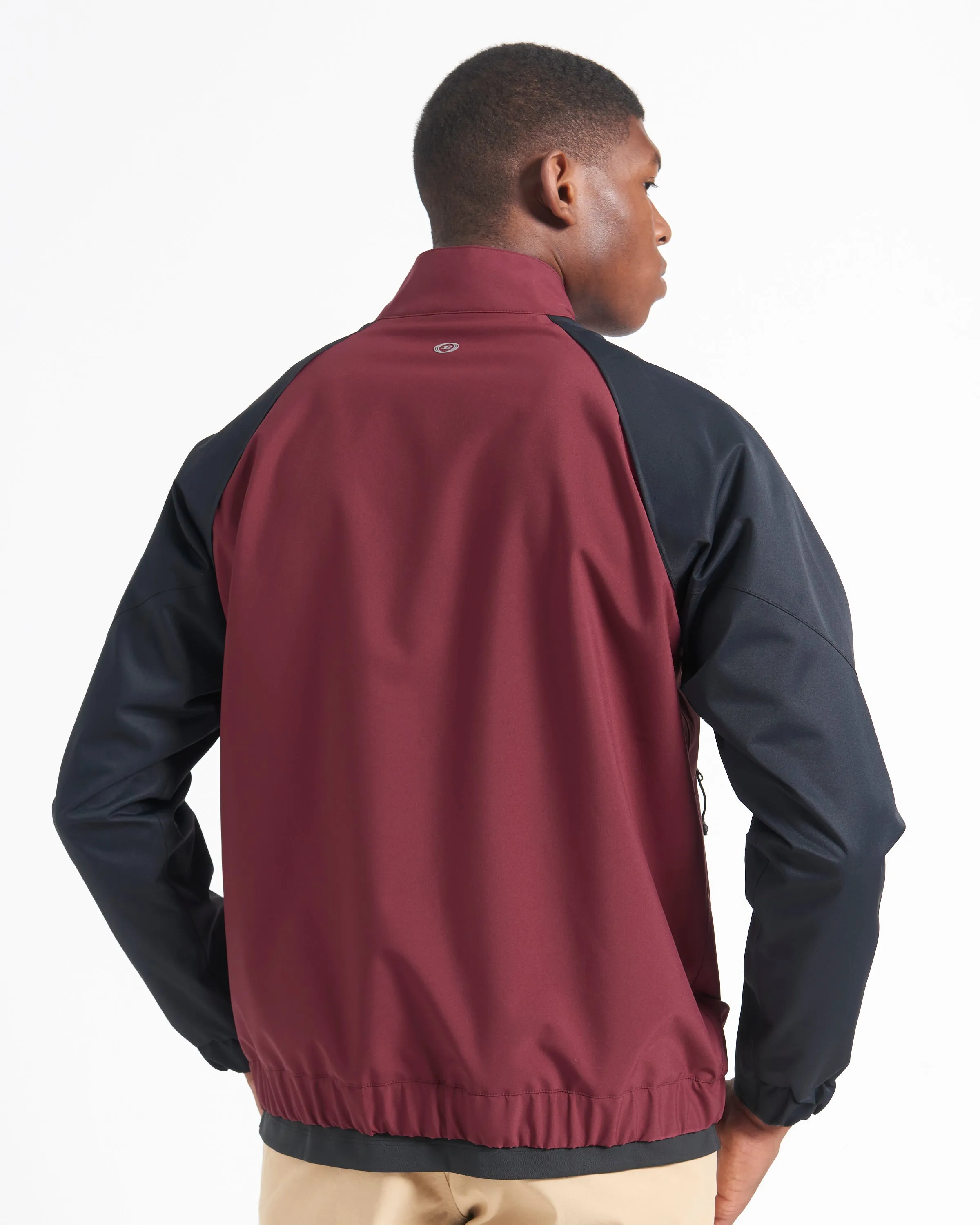 Waterproof Harrington Jacket - Burgundy